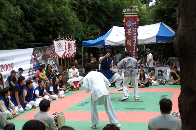 Taekkyeon in Seoul, South Korea