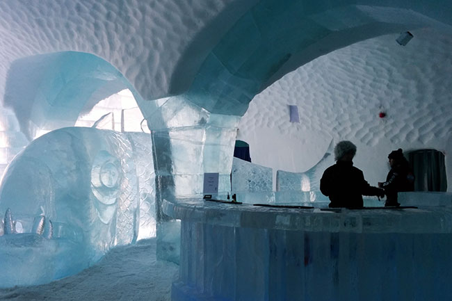 Ice bar in the Ice Hotel, Sweden