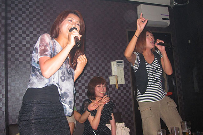 Karaoke night in Kyoto, Japan