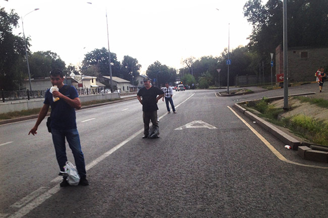 Hitching rides in Almaty, Kazakhstan