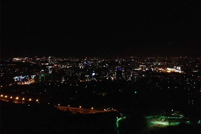 Night in Almaty, Kazakhstan