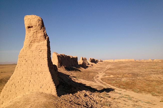 Sauran ruins in Turkestan, Kazakhstan