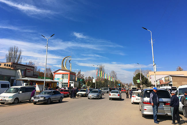 Crossing in Kochkor, Kyrgyzstan