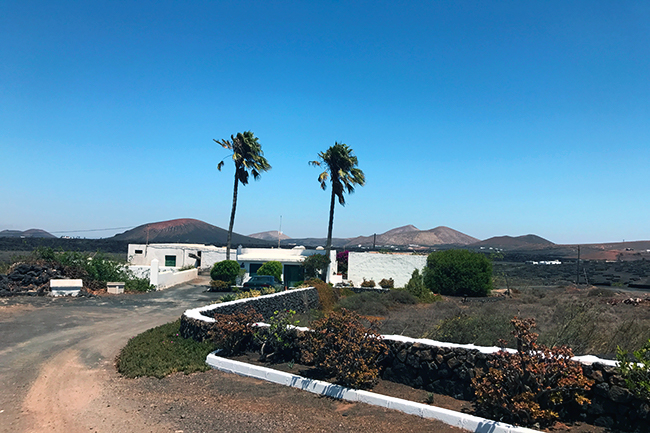 White houses in Lanzarote, Spain