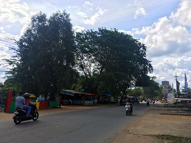 Main road in Pontianak, Indonesia
