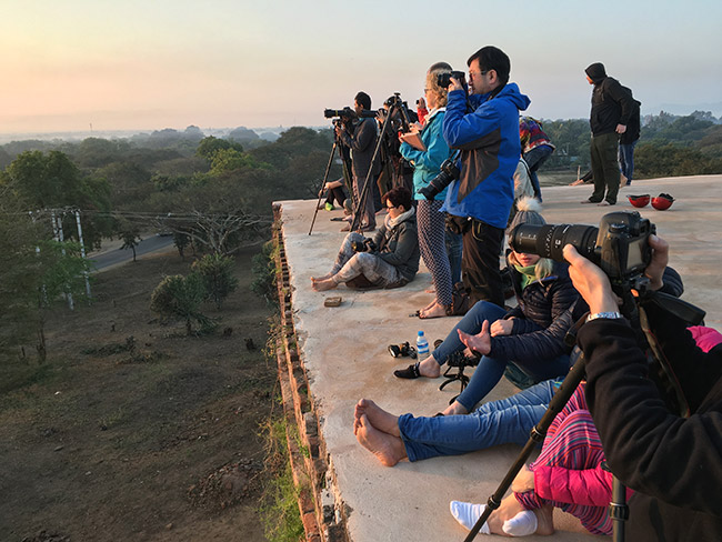 Shooting the sunrise from western Bagan, Myanmar.