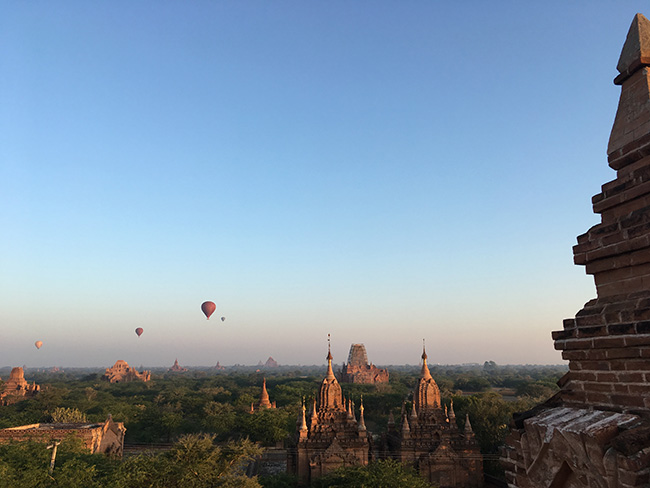 Sunrise in Bagan.