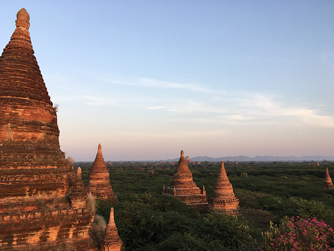 Temples in Bagan, Myanmar.
